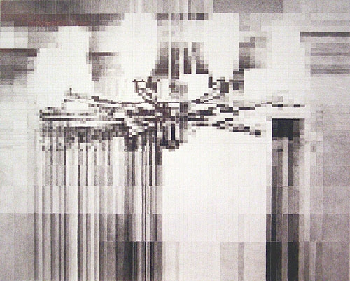 Over, 2005, graphite on paper