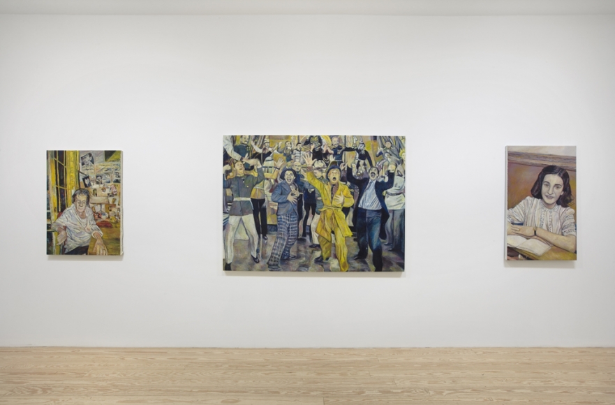 Keith Mayerson, Good Leaders, Endangered Species, Ships at Sea, Pt. II, installation view at Derek Eller Gallery, New York 