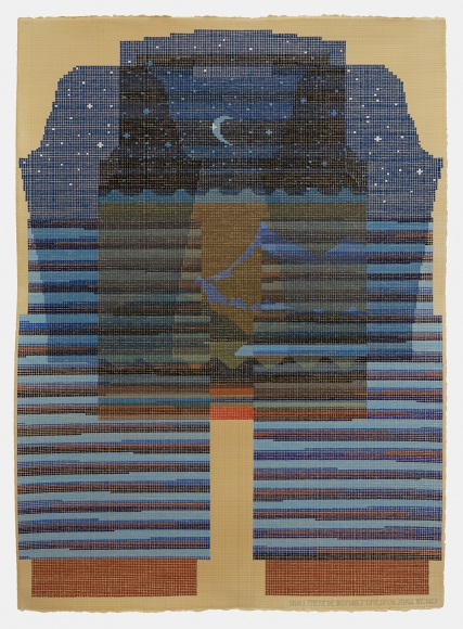 Shall There Be Womanly Times? Or Shall We Die?, 2018, gouache and graphite on tea stained paper