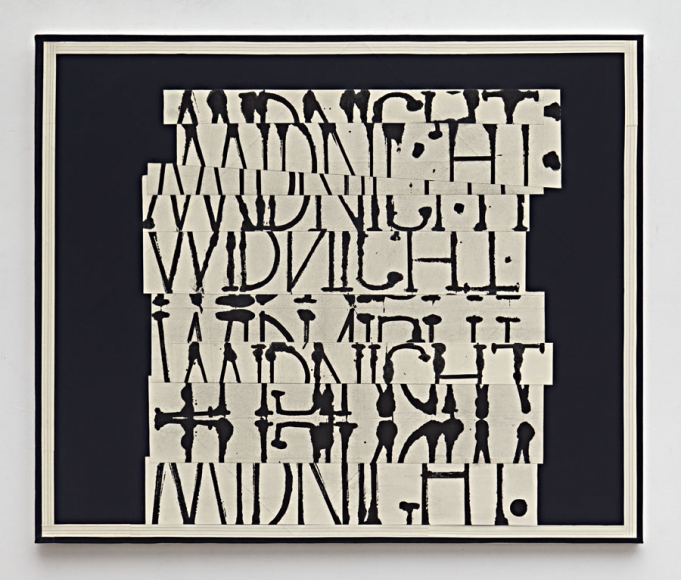 David Korty, Word Painting (Midnight), 2017