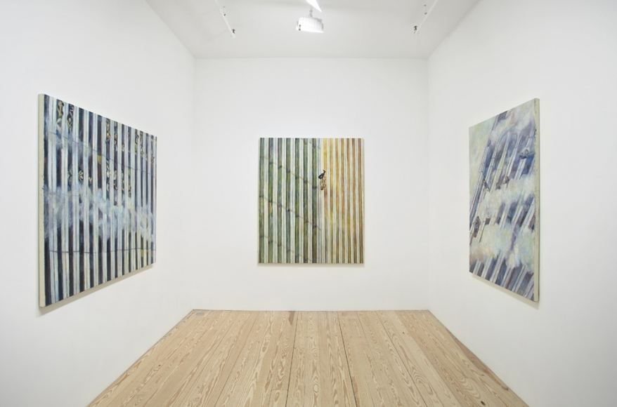 Keith Mayerson, Good Leaders, Endangered Species, Ships at Sea, Pt. II, installation view at Derek Eller Gallery, New York 