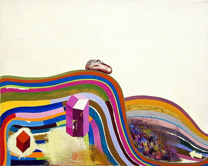 Candy Coated Mountain, 2003, oil on canvas 