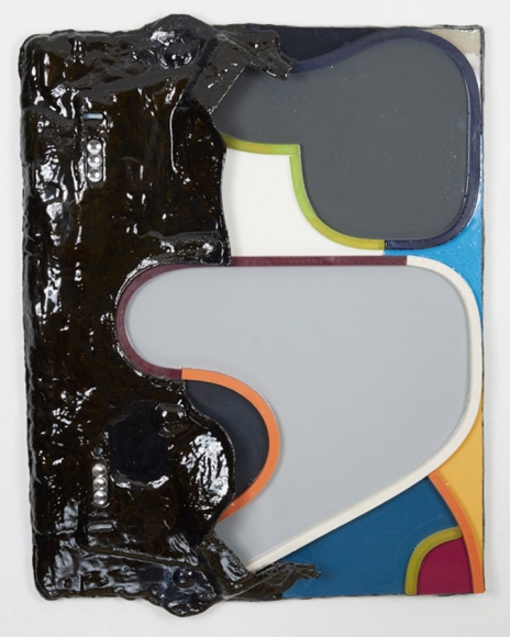 Map 2, 2016, resin, pigment, acrylic epoxy