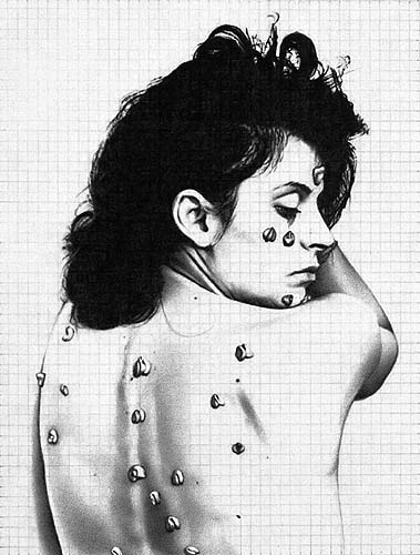 Hannah Wilke, 2005, graphite on paper