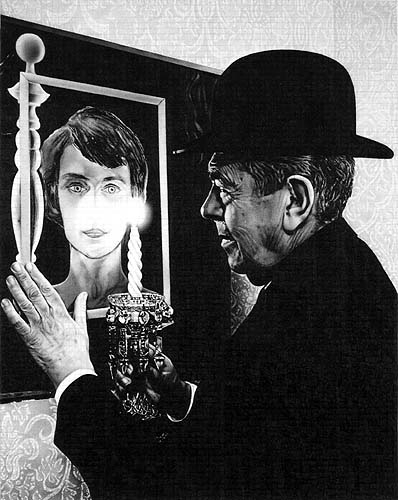 René Magritte, 2006, graphite on paper