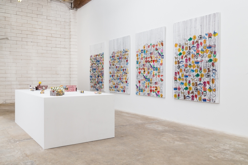 Auto-Correct: Despina Stokou - Peter Shire, installation view at 2405 Glover Place, Los Angeles, CA 