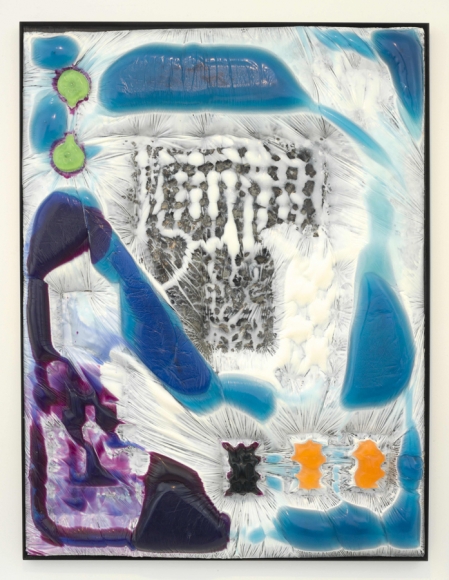 Body Scan 9, 2015, resin, pigment, and painted steel frame