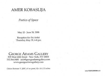 Amer Kobaslija The Poetics Of Space New Paintings Exhibitions George Adams Gallery