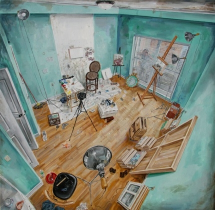 Amer Kobaslija The Poetics Of Space New Paintings Exhibitions George Adams Gallery