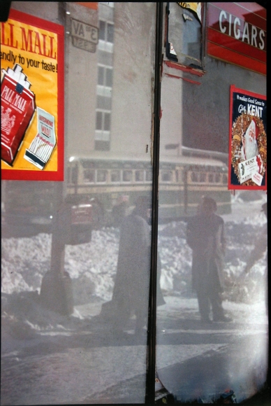saul letter, Snow Scene, 1960 Chromogenic print; printed later 20 x 16 inches