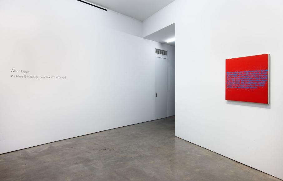 Glenn Ligon, We Need To Wake Up Cause That’s What Time It Is