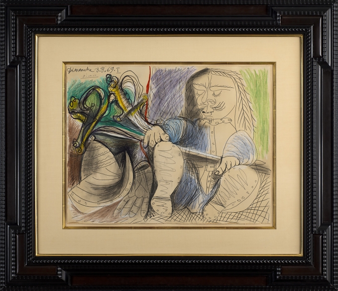 Pablo Picasso, Homme au Casque et a l’Epee (Man with Helmet and Sword), 1969