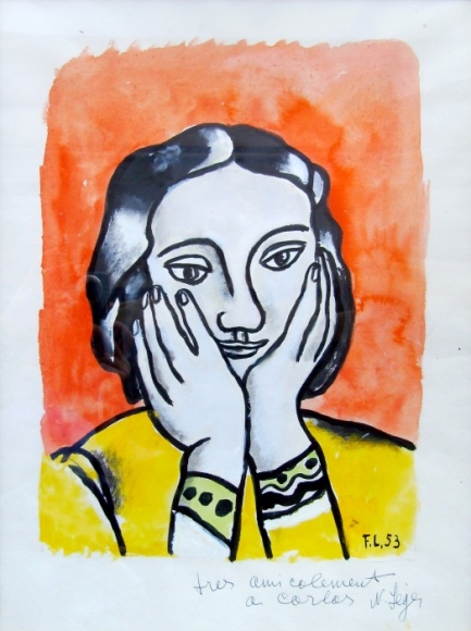FERNAND LÉGER, Portrait de Nadia, 1953