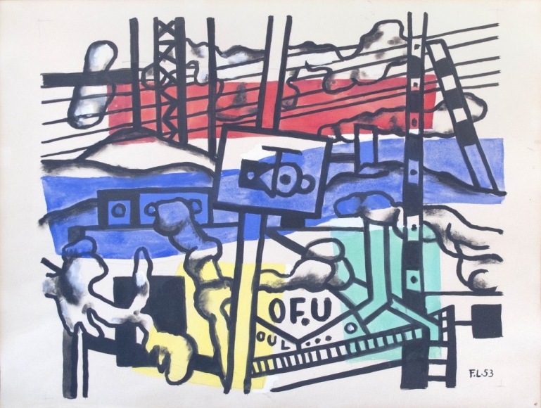 FERNAND LÉGER, Paysage, 1953