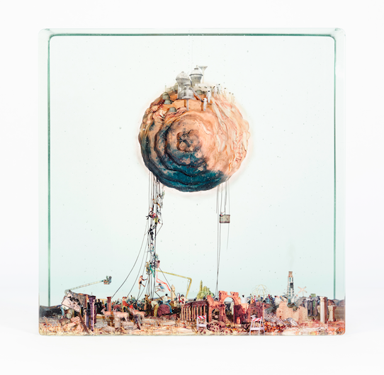 Dustin Yellin Going to Mars, 2017