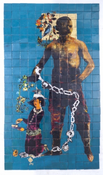 KHOSROW HASSANZADEH, Haft Khan, Gole Morge (The Flower and the Bird), 2012