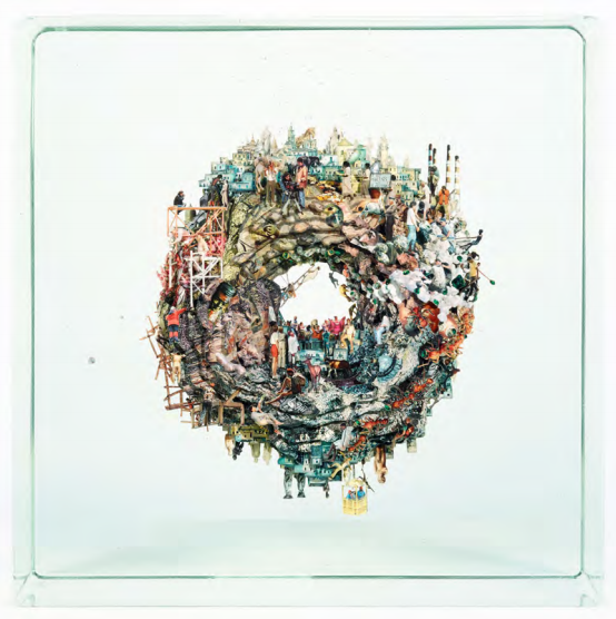 Dustin Yellin Planet Donut, 2017 