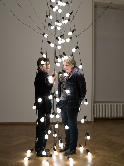 Exhibition view: Jeppe Hein, Inhale-Hold-Exhale, Kunstmuseum Thun, 2018