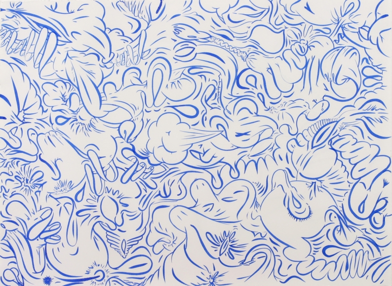 Sue Williams, The Blue One, 2005