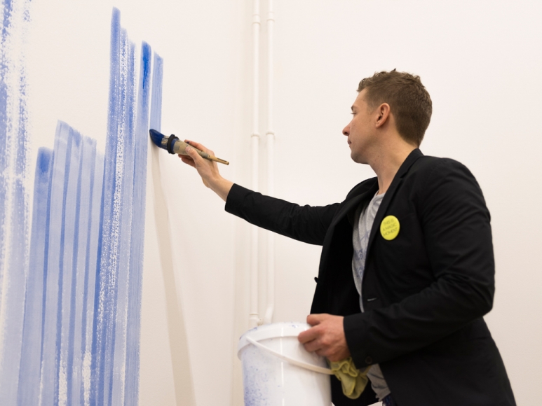 Exhibition view: Jeppe Hein, Inhale-Hold-Exhale, Kunstmuseum Thun, 2018