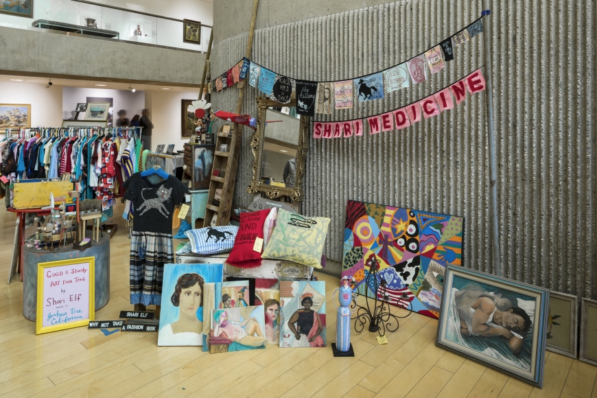 Installation view: Rob Pruitt’s Desert X Flea Market, Palm Springs Art Museum, 2017, 
