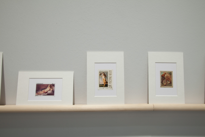 Hans-Peter Feldmann, Stamps with paintings, Art Basel | Art Unlimited 2011
