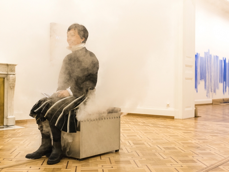 Exhibition view: Jeppe Hein, Inhale-Hold-Exhale, Kunstmuseum Thun, 2018