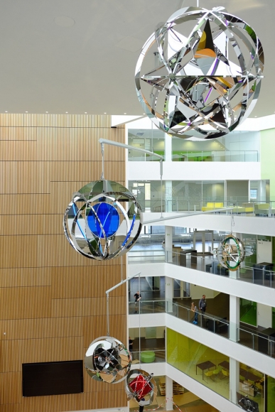 Jeppe Hein, Mobile of Enlightenment, 2015, VIA University College, Aarhus, Denmark