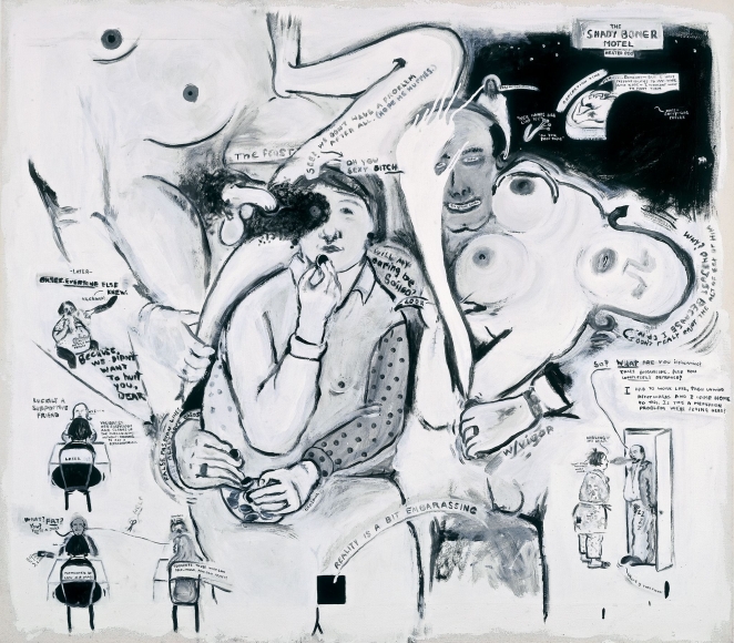 Sue Williams, In Denial of the Shady Boner Motel, 1992