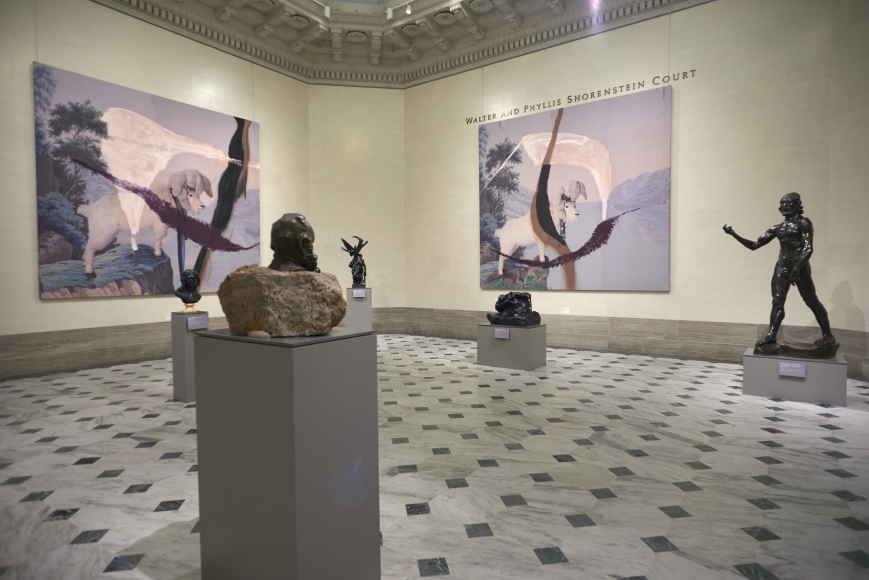 Installation view, Julian Schnabel: Symbols of Actual Life, Legion of Honor, San Francisco, 2018