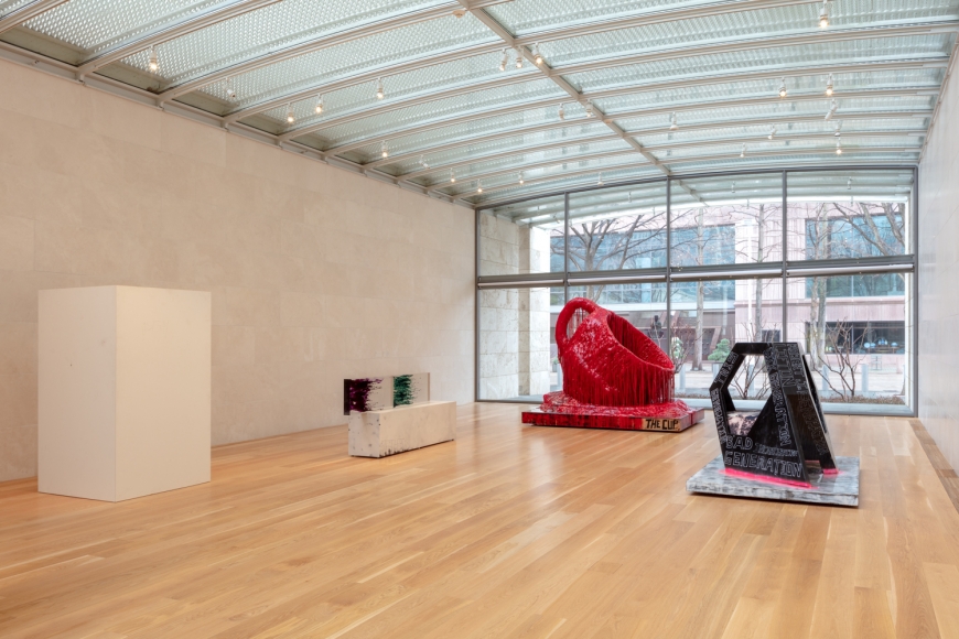 Installation view, Sterling Ruby: Sculpture, Nasher Sculpture Center, Dallas, TX, 2019