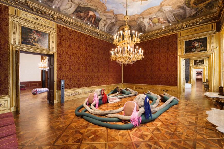 Installation view, Sterling Ruby, Winterpalais, Belvedere Museum, Vienna, Austria, 2016