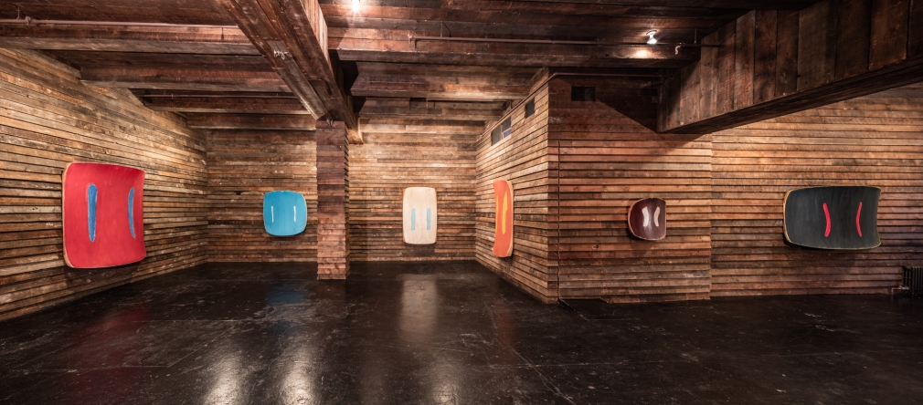 Installation view, Ron Gorchov, Works from the 1970s, New York, 2016
