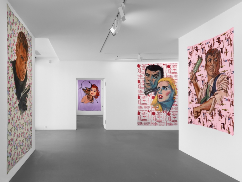 Installation view, Walter Robinson, The Americans, Vito Schnabel Gallery, St. Moritz, 2017