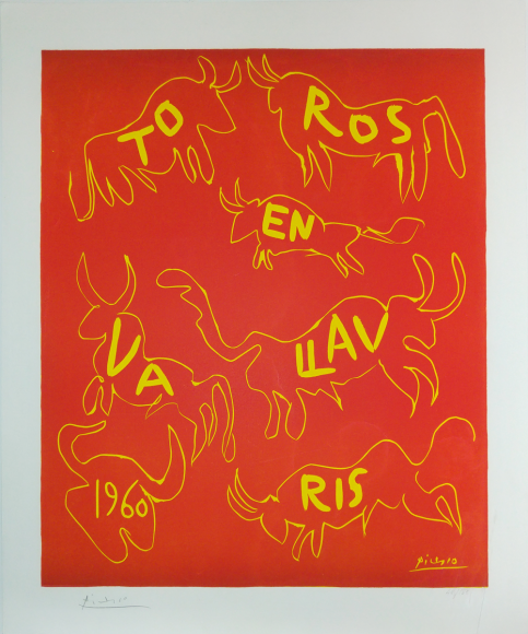 Pablo Picasso, Toros en Vallauris, Linocut