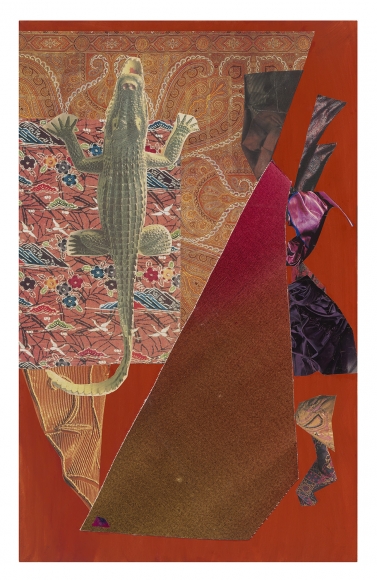 Dorothy Hood Untitled 1146, 1982-1997 collage on mat 32 x 20 inches