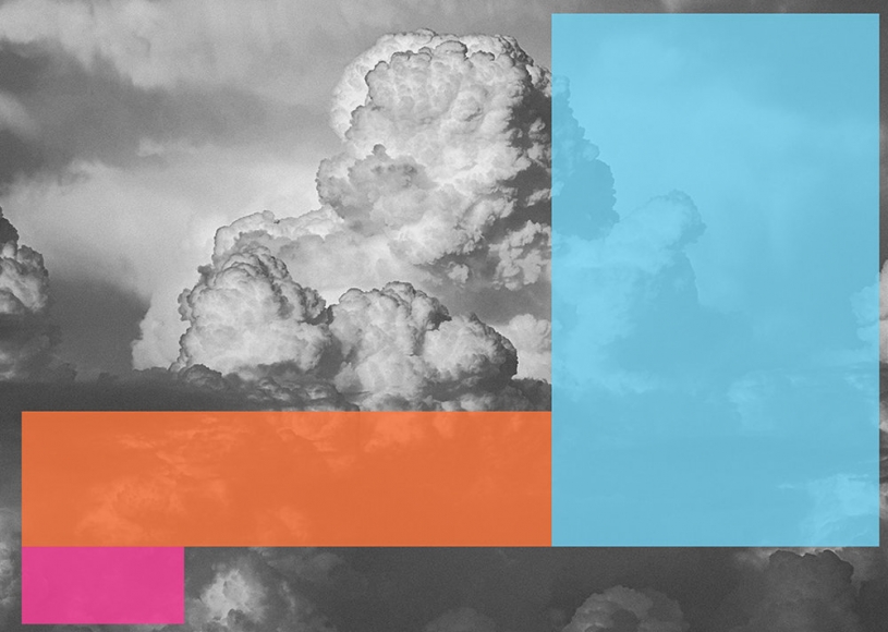 Christian Eckart, A.C.D.C. #3 (Clouds), 2018, digital print on stretched canvas, 51 x 71 inches