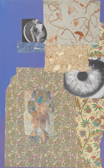 Dorothy Hood The Quiet Eye, 1982-1997 collage on mat 32 x 19 7/8 inches