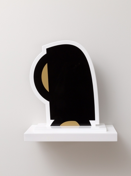 Julian Opie Zhiyun (from Heads Series), 2017 screenprint on sprayed aluminum object: 13 1/2 x 10 7/8 inches base: 5 1/8 x 11 inches Edition of 20 signed and numbered $8,000