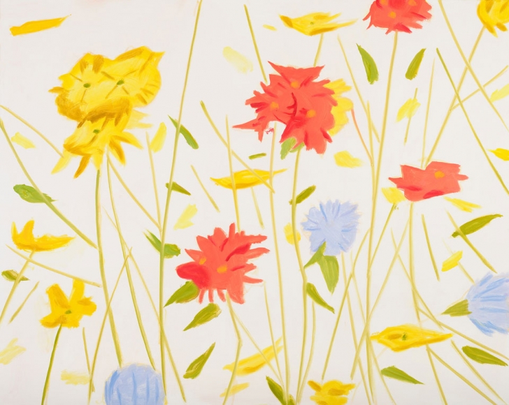 Alex Katz Wildflowers, 2017 color silkscreen on Saunders Waterford 425 gsm paper 40 x 50 inches Edition of 60 $14,500