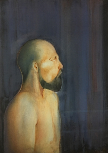 Sujith S.N. Last Bout, 2018 Watercolor on paper 28h x 20w in