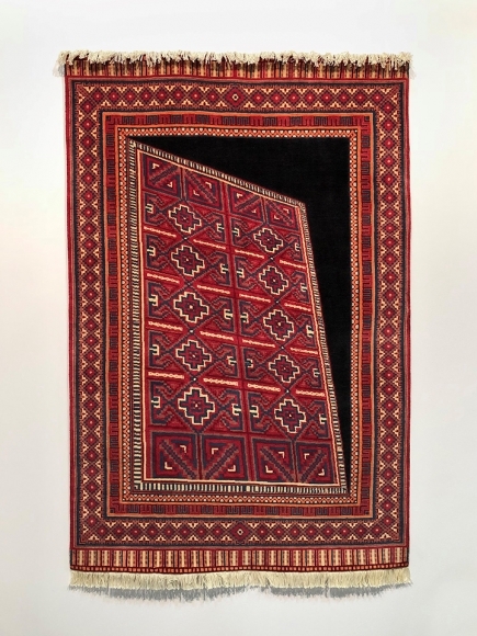 Saks Afridi Space Time Continuum #1, 2017 Handmade wool rug 72h x 48w in
