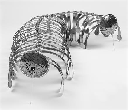 Adeela Suleman Untitled Steel 10h x 14.50w x 58.25d in