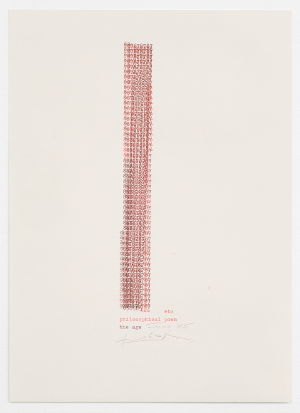 Henri Chopin, Philosophical poem, 1985