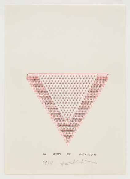 Henri Chopin, La Coupe des Nostalgiques, 1978