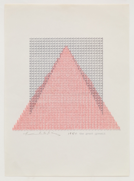 Henri Chopin, The Great Pyramid, 1980