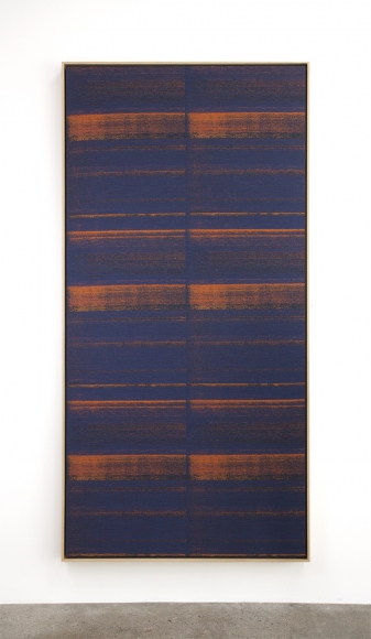 Mika Tajima, Negative Entropy (Kim Reddick, Jaquard Card Cutter, Orange, Hex), 2015