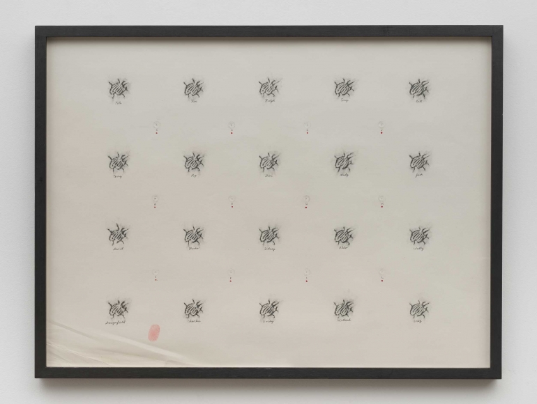 David Lynch, Untitled (from a “Ricky Board”)