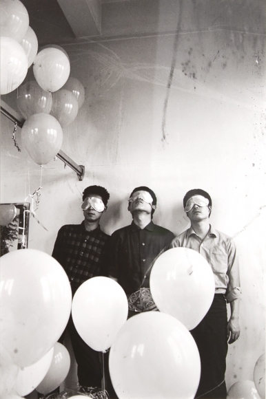 Jiro Takamatsu, An official group portrait of Hi-Red Center members, 1963