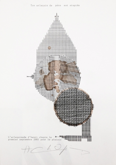 Henri Chopin, L'arlequinade, 2001